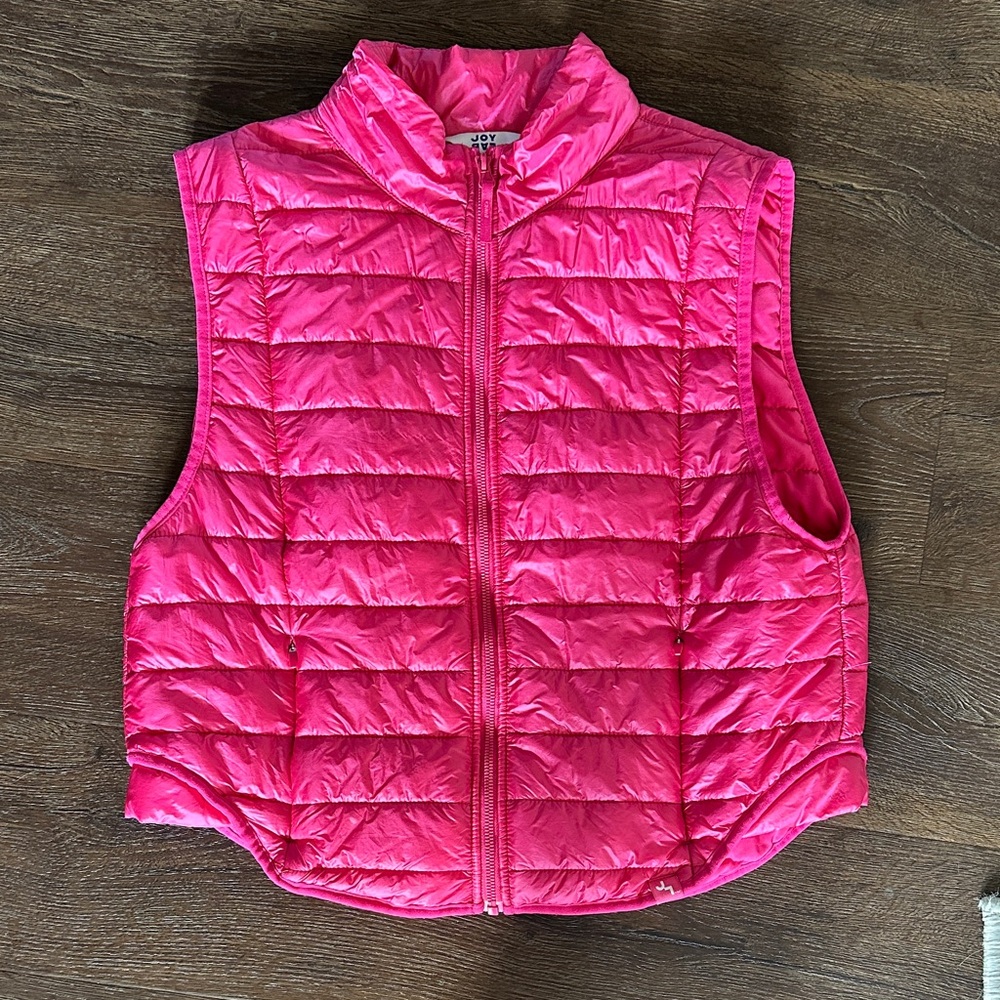 JoyLab Pink Puffer Vest